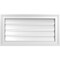 Ekena Millwork Vertical Surface Mount PVC Gable Vent: Functional, w/ 2"W x 1-1/2"P Brickmould Frame, 26"W x 14"H GVPVE26X1402SF - alternate 1